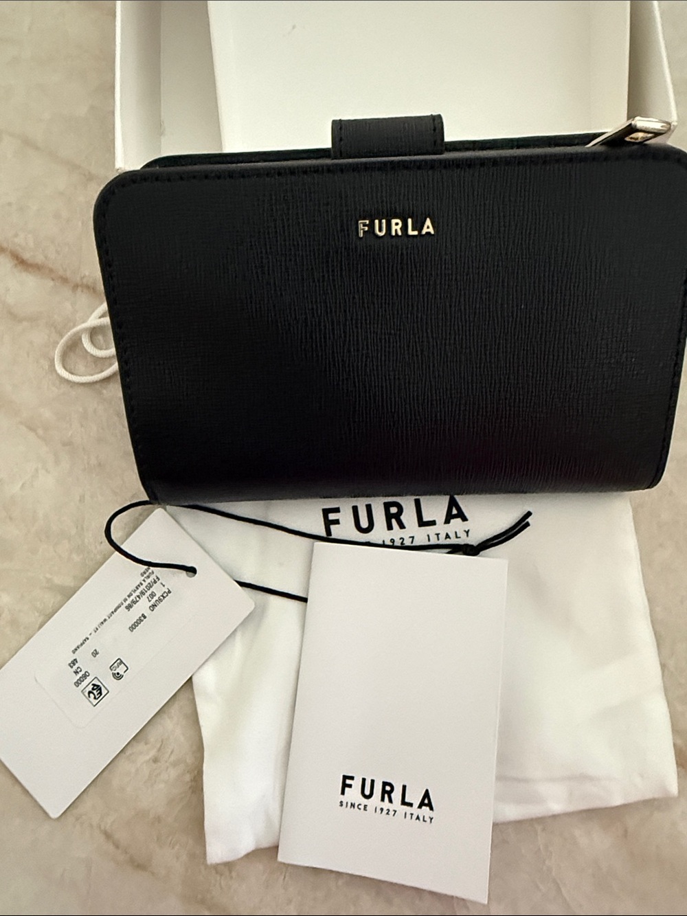 Furla Babylon Saffiano Leather Compact Wallet Full Inclusion NWT - Picture 9 of 13